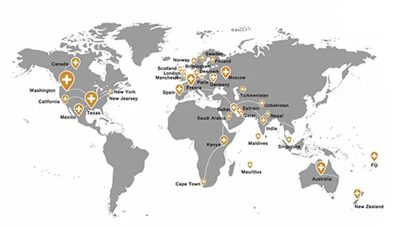 International patients map